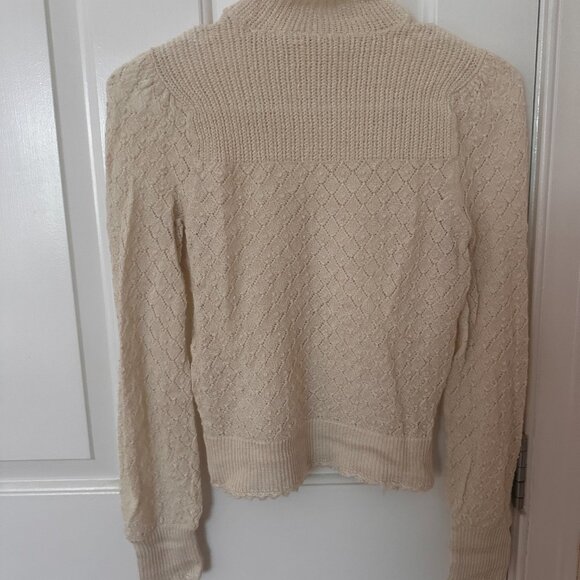 Doen Pointelle-knit Alpaca & Silk Turtleneck Sweater - Picture 3 of 3